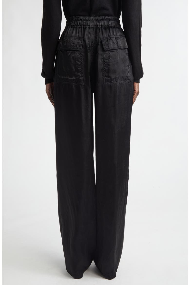 Dietrich Satin Drawstring Pants, Alternate, color, BLACK