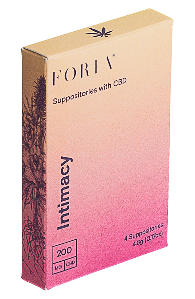 FORIA Intimacy Suppositories with CBD, Main, color, 