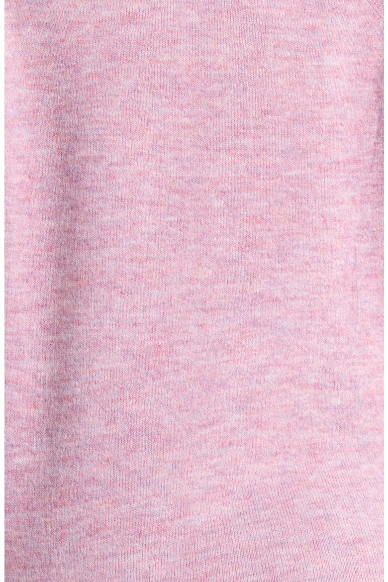 Raglan Sleeve Tie Neck Sweater, Alternate, color, SUGAR PLUM