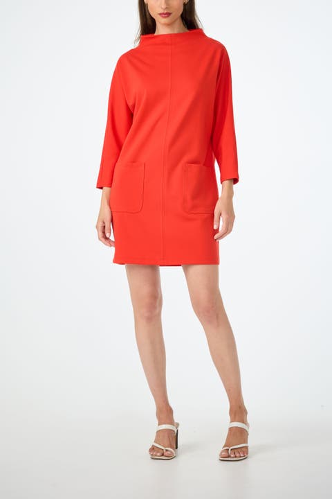 Caracas High Neck Ponte Dress