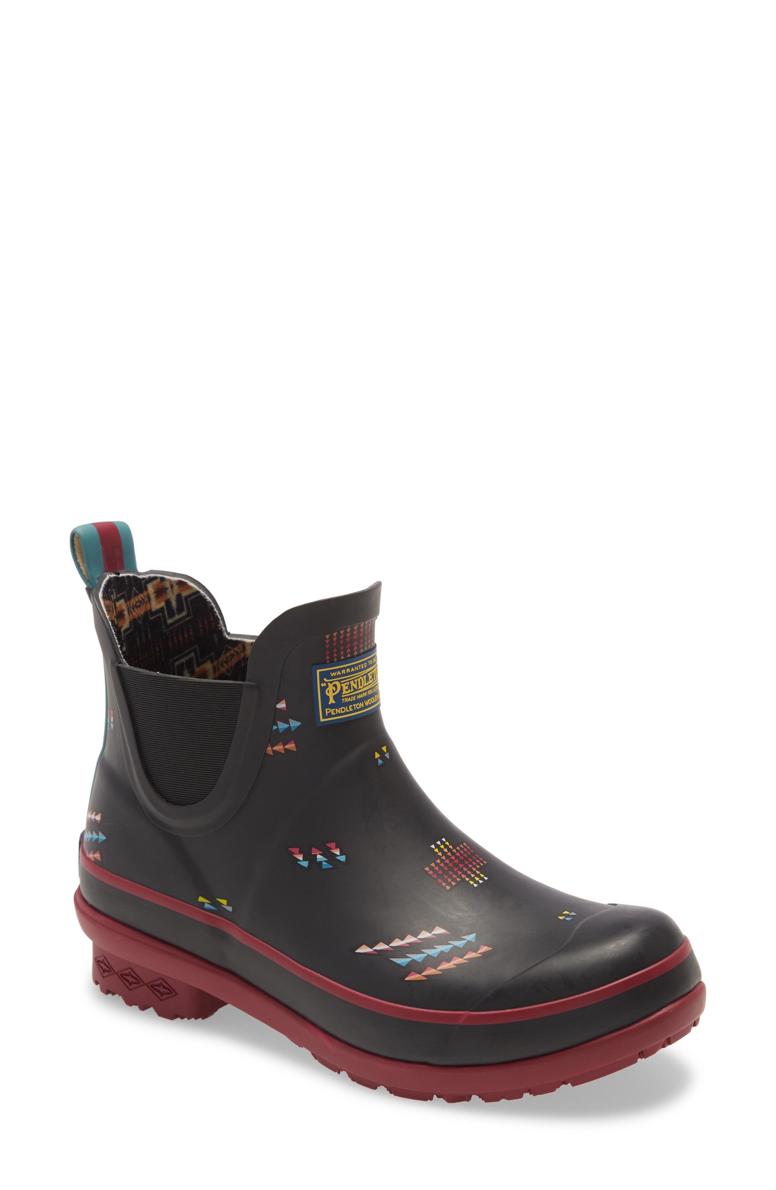 Pendleton Geo Toss Waterproof Chelsea Rain Boot, Main, color, 