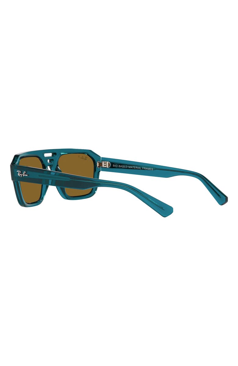 Ray-Ban Corrigan 54mm Polarized Irregular Sunglasses, Alternate, color, Light Blue