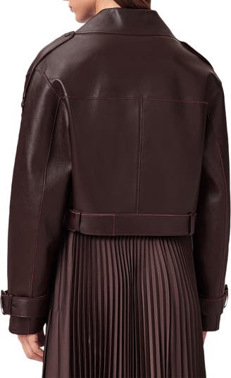 Ophelia Bonded Leather Jacket