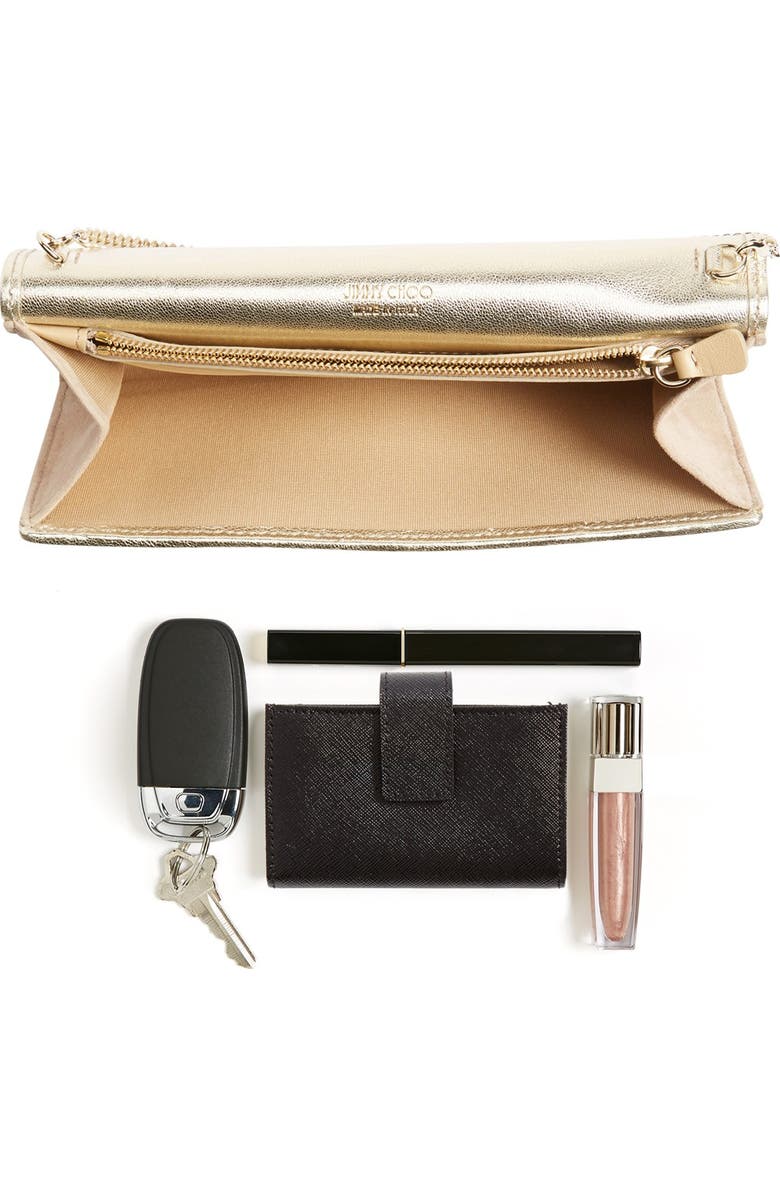 Jimmy Choo 'Milla' Glitter Clutch, Alternate, color,