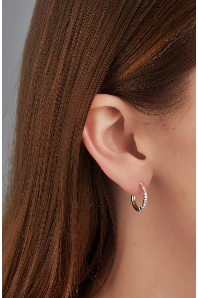 Gatsby Diamond 12mm Hoop Earrings (Nordstrom Exclusive), Alternate, color, 18K WHITE GOLD