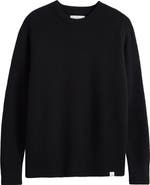 MERZ B SCHWANEN Wool & Cashmere Rib Crewneck Sweater