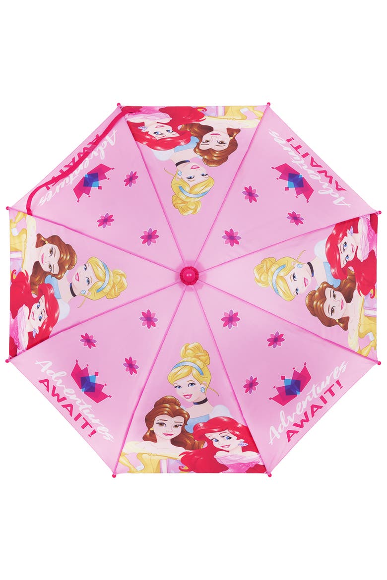 Princess "Adventures Await" Kids Umbrella, Alternate, color, PINK