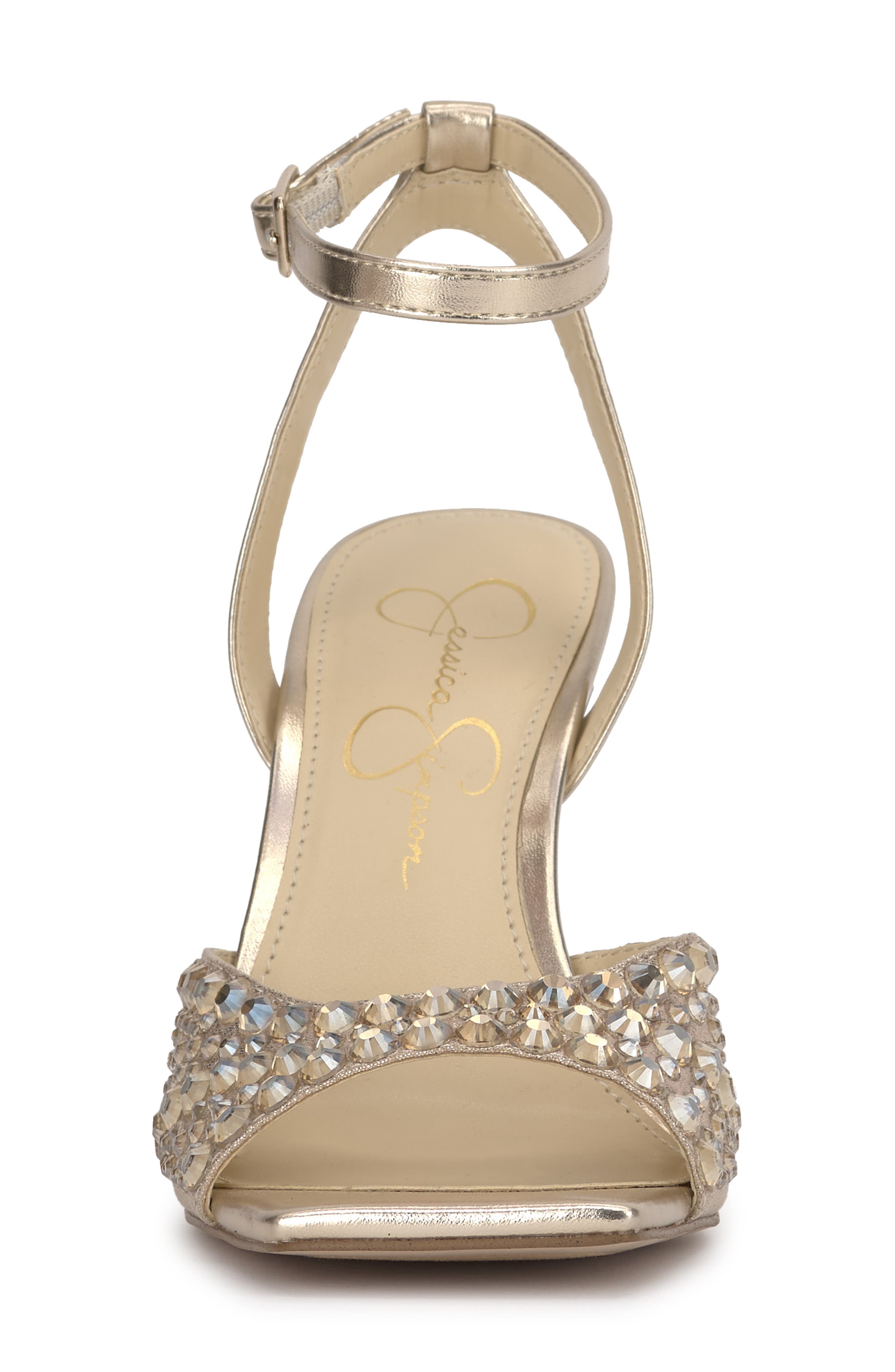 Lendall Ankle Strap Sandal, Alternate, color, CHAMPAGNE