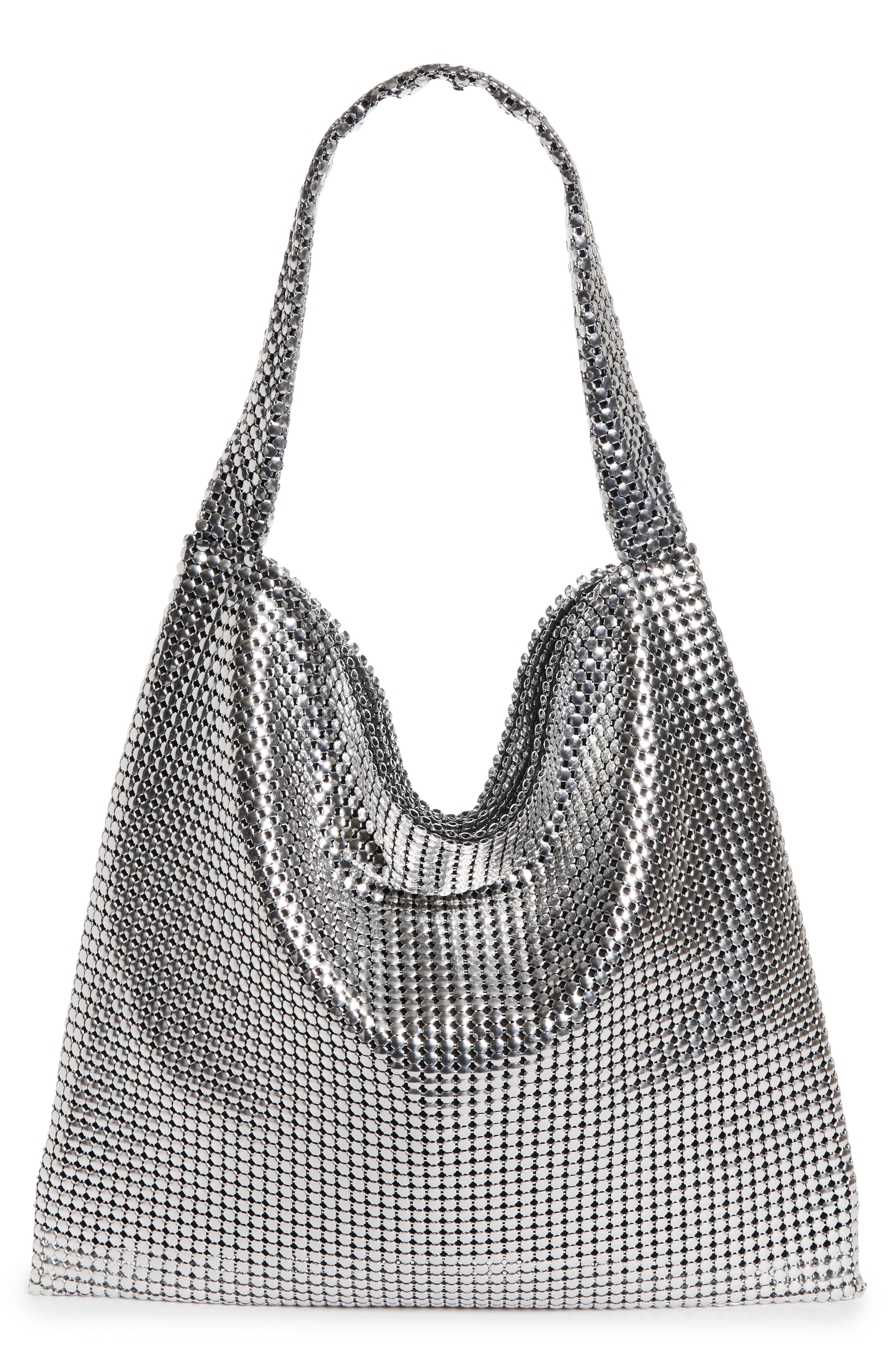 Rabanne Pixel Chain Mesh Tote, Main, color, 