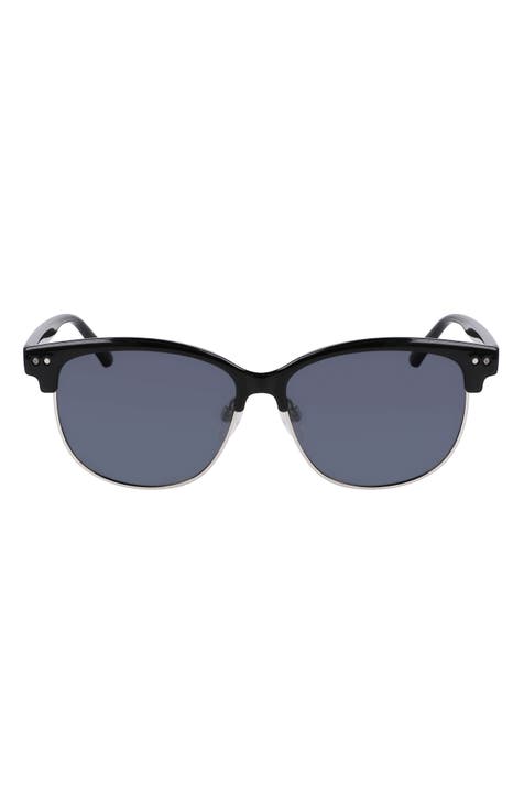 55mm Half Rim Polarized Sunglasses