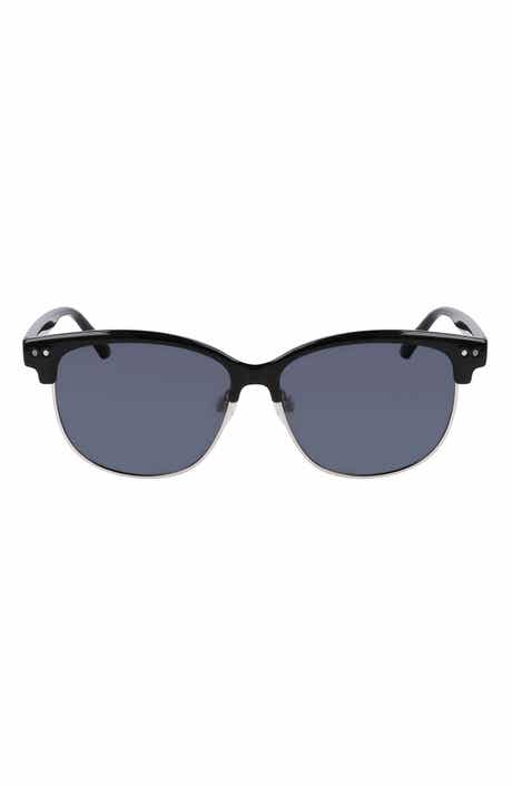 Cole Haan 55mm Half Rim Polarized Sunglasses
