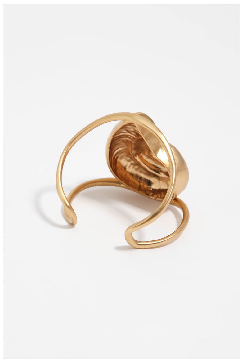Aged Seashell Bracelet, Alternate, color, GOLD
