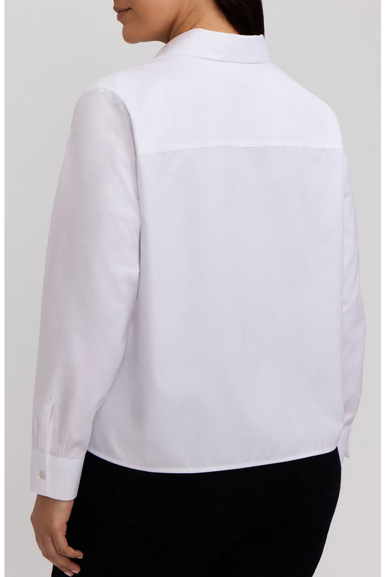Jodie Cotton Button-Up Shirt, Alternate, color, WHITE