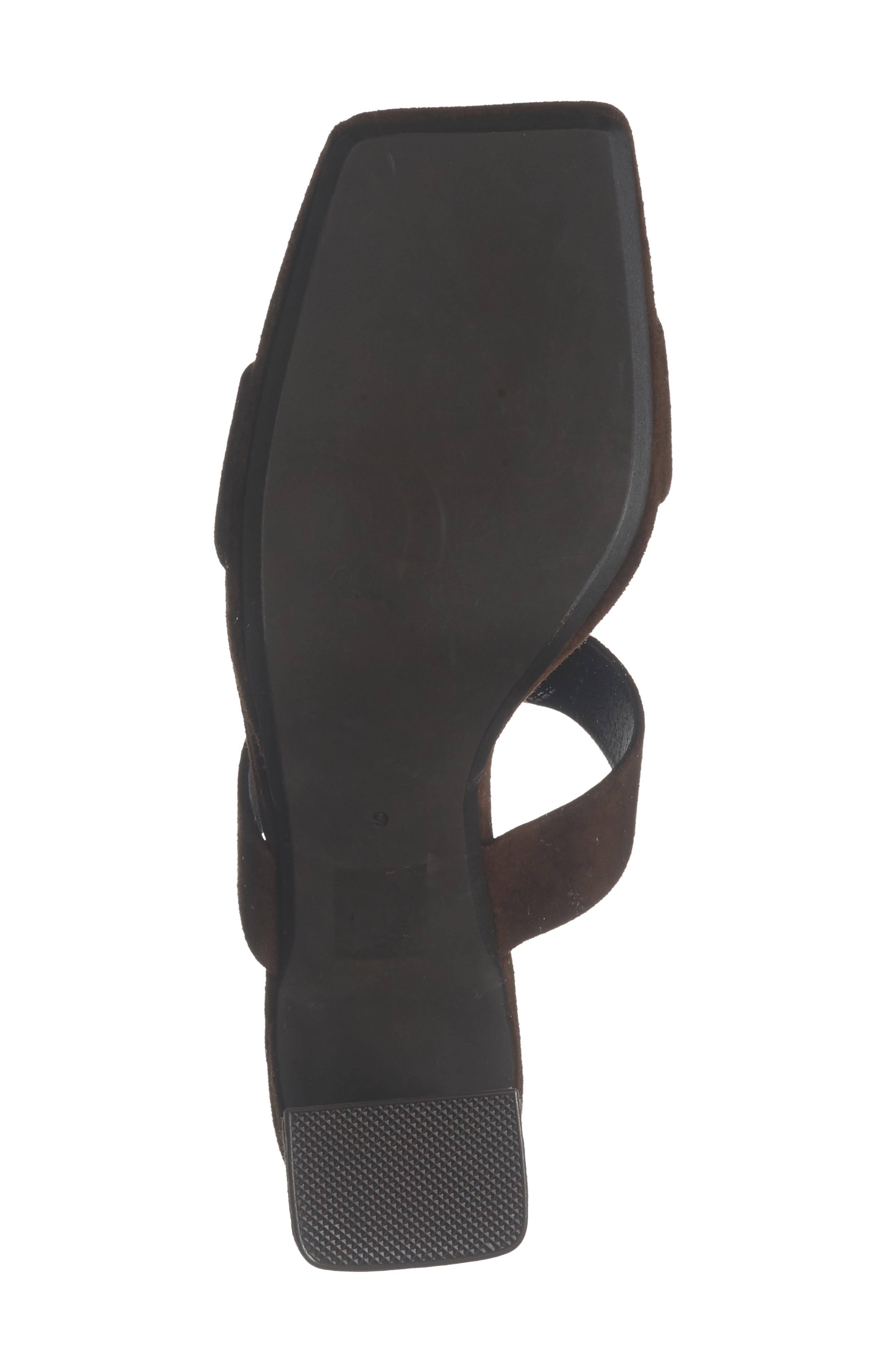 Danity Platform Slide Sandal, Alternate, color, COFFEE SUEDE
