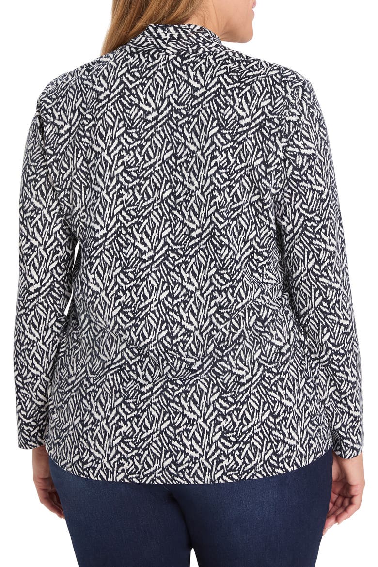 Geo Toss Knit Top, Alternate, color, INDIGO MULTI