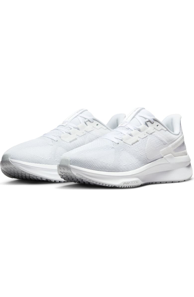 Nike Air Zoom Structure 25 Running Shoe, Main, color, White/ Pure Platinum/ White