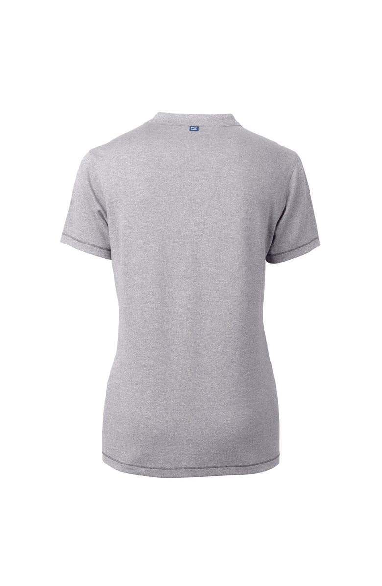 Cutter & Buck Women's Cutter & Buck  Heather Gray Las Vegas 51s Forge DryTec Heathered Stretch Blade Top, Alternate, color, 