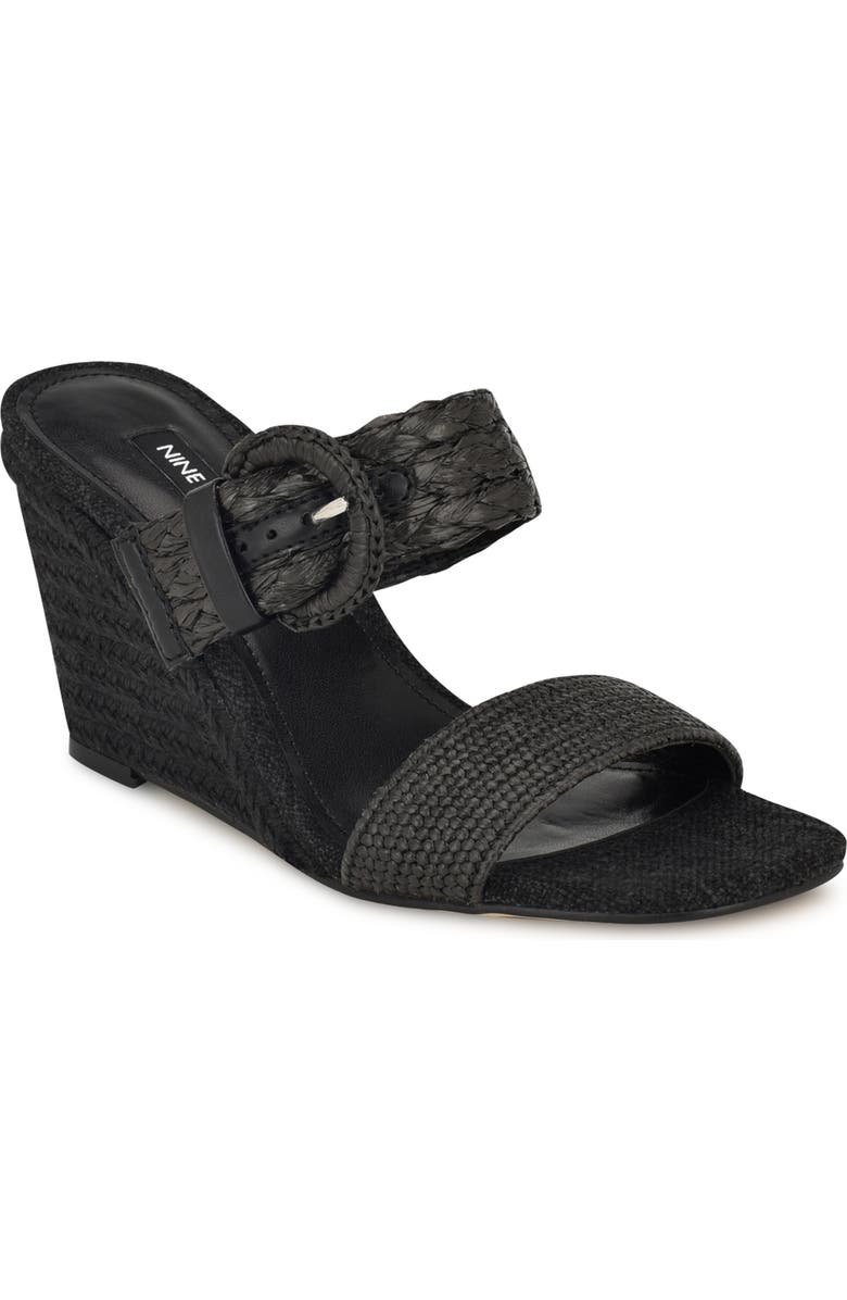 Nine West Novalie Espadrille Wedge Slide Sandal, Main, color,
