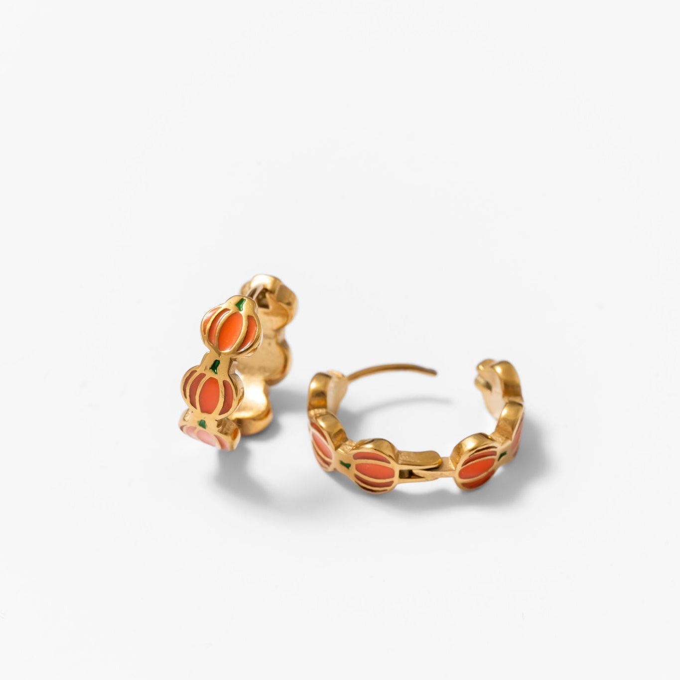 Pip Pop Repeat Pumpkin Hypoallergenic Hoop Earrings | Nordstrom