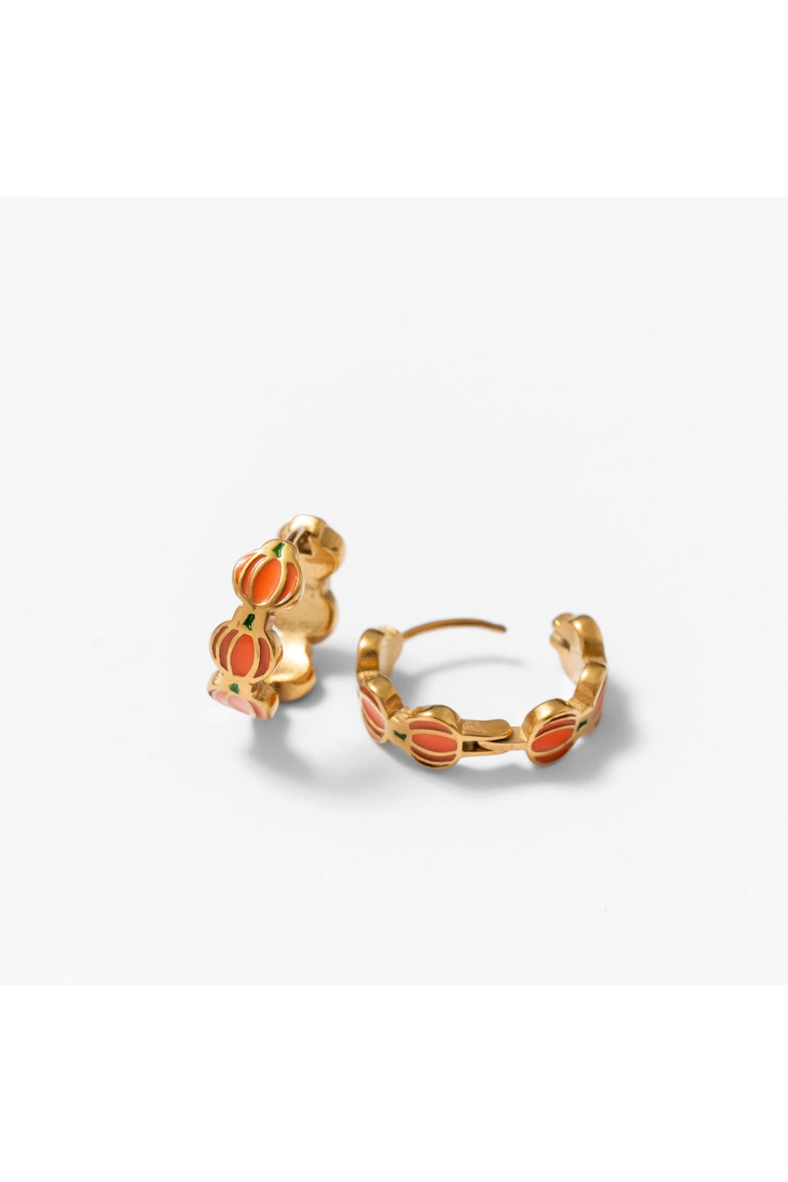 Pip Restaurant Pip Pop Repeat Pumpkin Hypoallergenic Hoop Earrings | Nordstrom