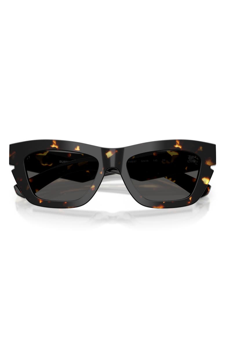 Burberry 52mm Cat Eye Sunglasses, Alternate, color, Yellow Havana / Dark Grey