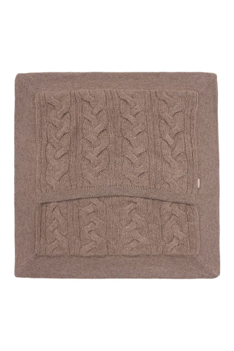 Knitted Pillow Cover, Alternate, color, taupe