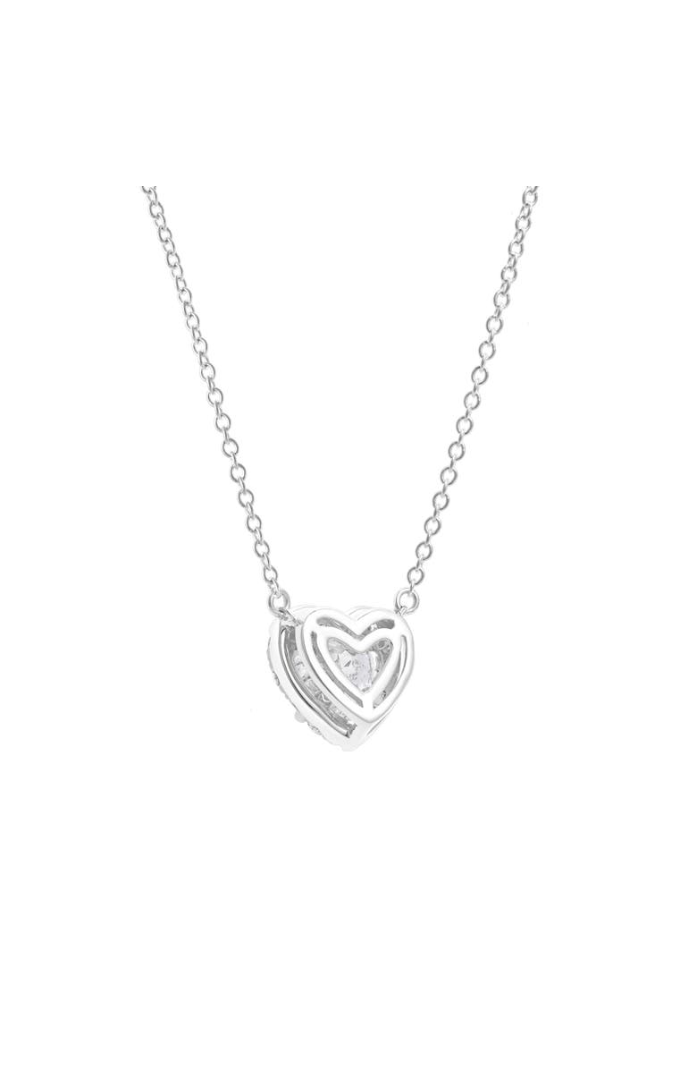LuvMyJewelry Alessa 14K Gold Lab Grown Diamond Heart Necklace - 1.5 ct, Alternate, color, 14K White Gold