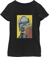 Star Wars: The Mandalorian and Grogu Girls Star Wars The Mandalorian and Grogu Retro Animated The Child Art T Shirt