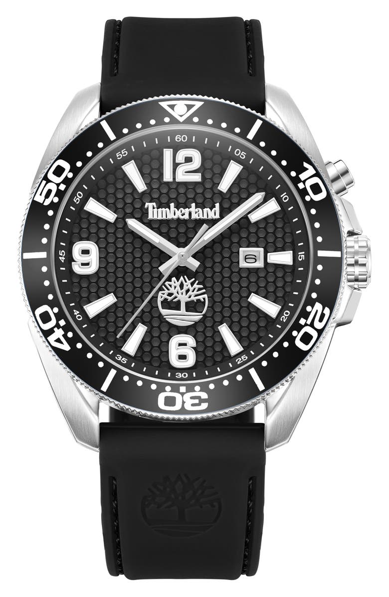 Timberland Water Repellent Watch & Silicone Watchbands Gift Set, Alternate, color,