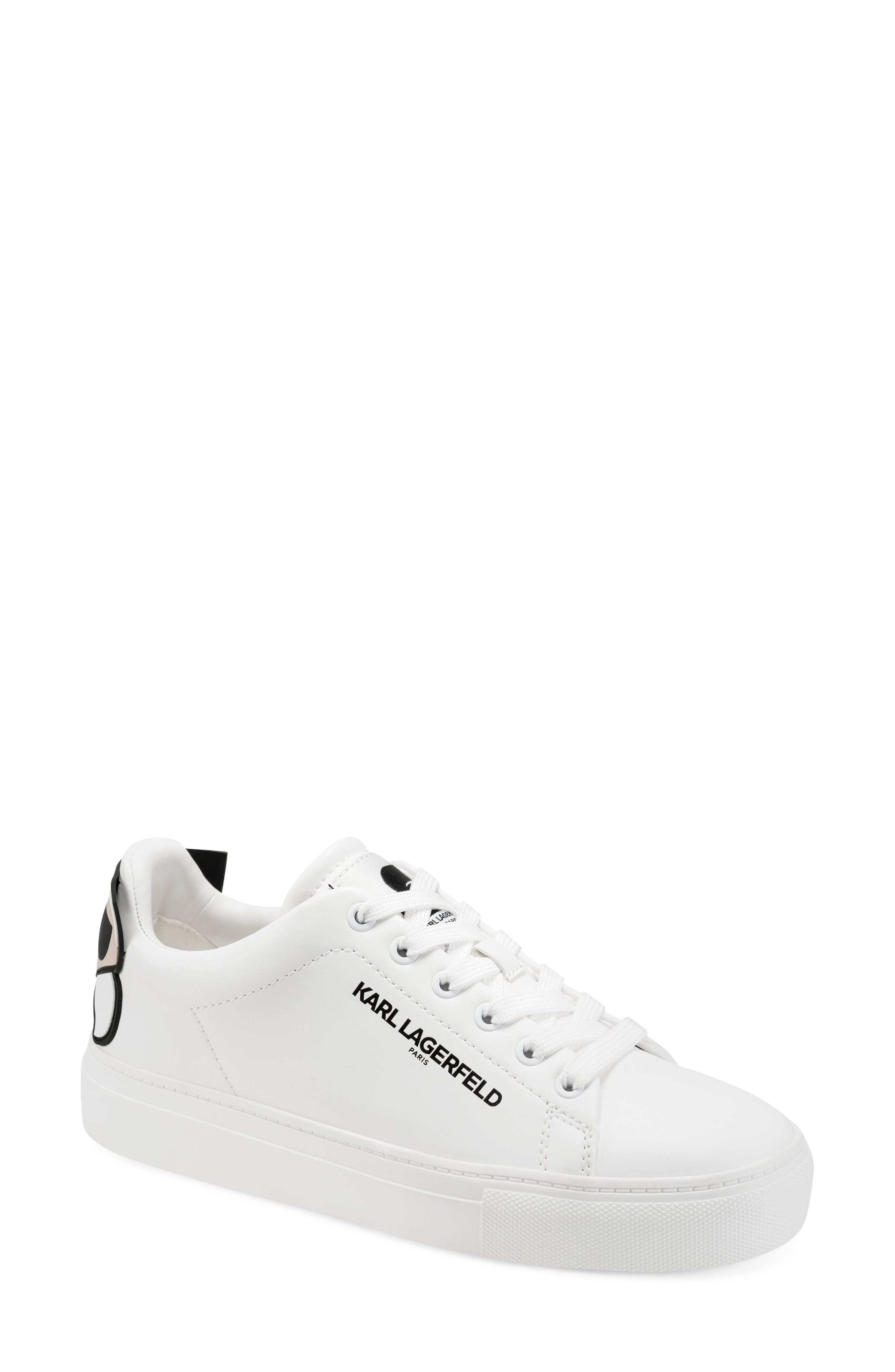 Canta Faux Leather Sneaker, Main, color, WHITE