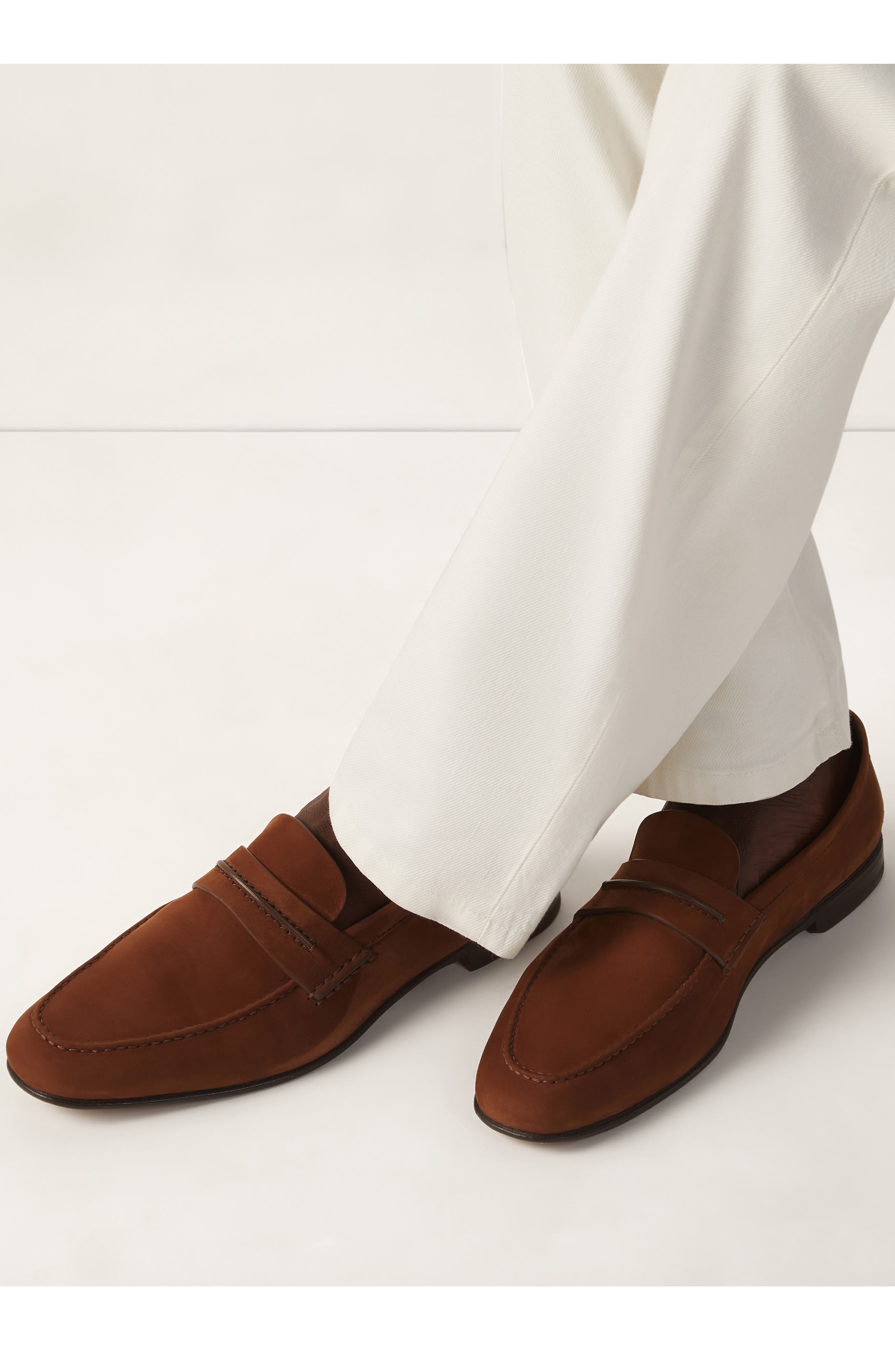 ZEGNA Light Brown SECONDSKIN Driving Loafer, Alternate, color, 
