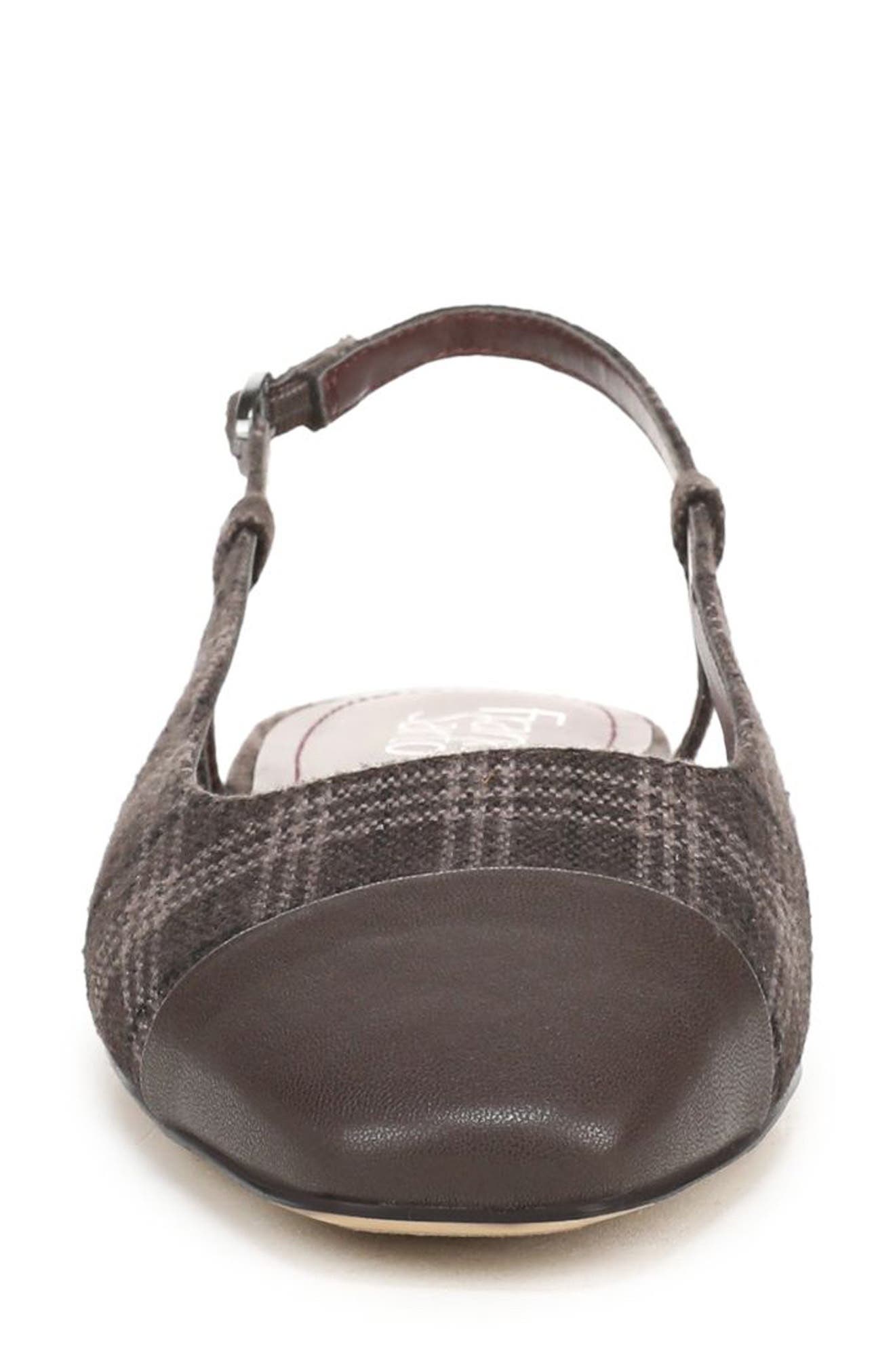 Virai Slingback Flat, Alternate, color, BROWN
