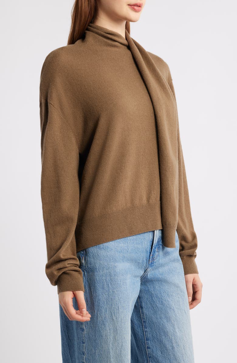 Rails Cortina Scarf Neck Wool & Cashmere Sweater, Alternate, color, Ginger