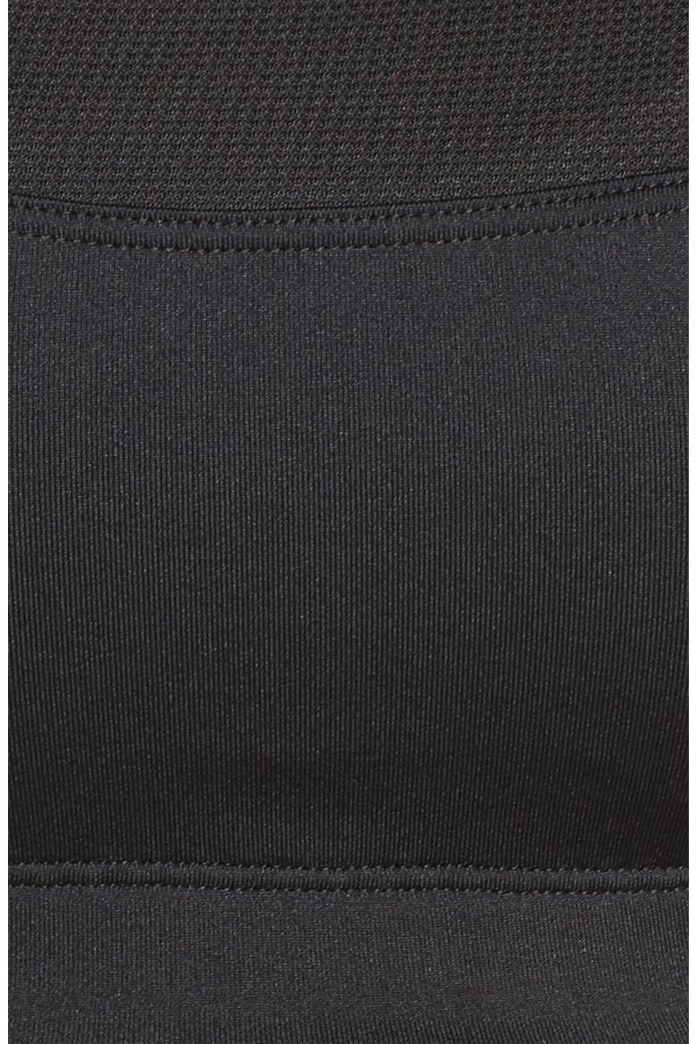 'Shockingly Unshocking' Sports Bra, Alternate, color, BLACK