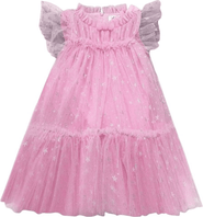 Lola + The Boys Shimmer Stars Tulle Dress