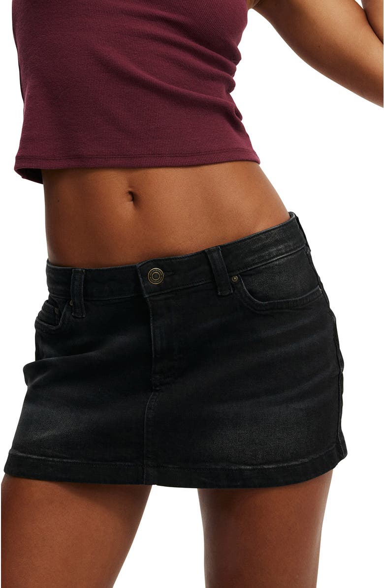 Cotton On Women
s Micro Low Denim Skirt, Alternate, color, 