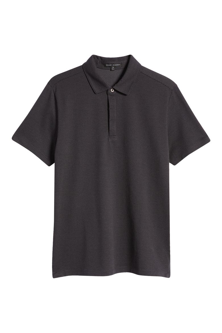 Creston Micropattern Jacquard Polo, Alternate, color, CHARCOAL