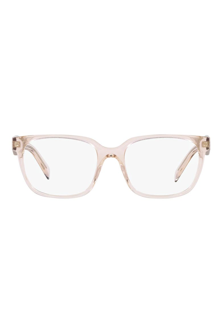 52mm Rectangular Optical Glasses, Main, color, PINK