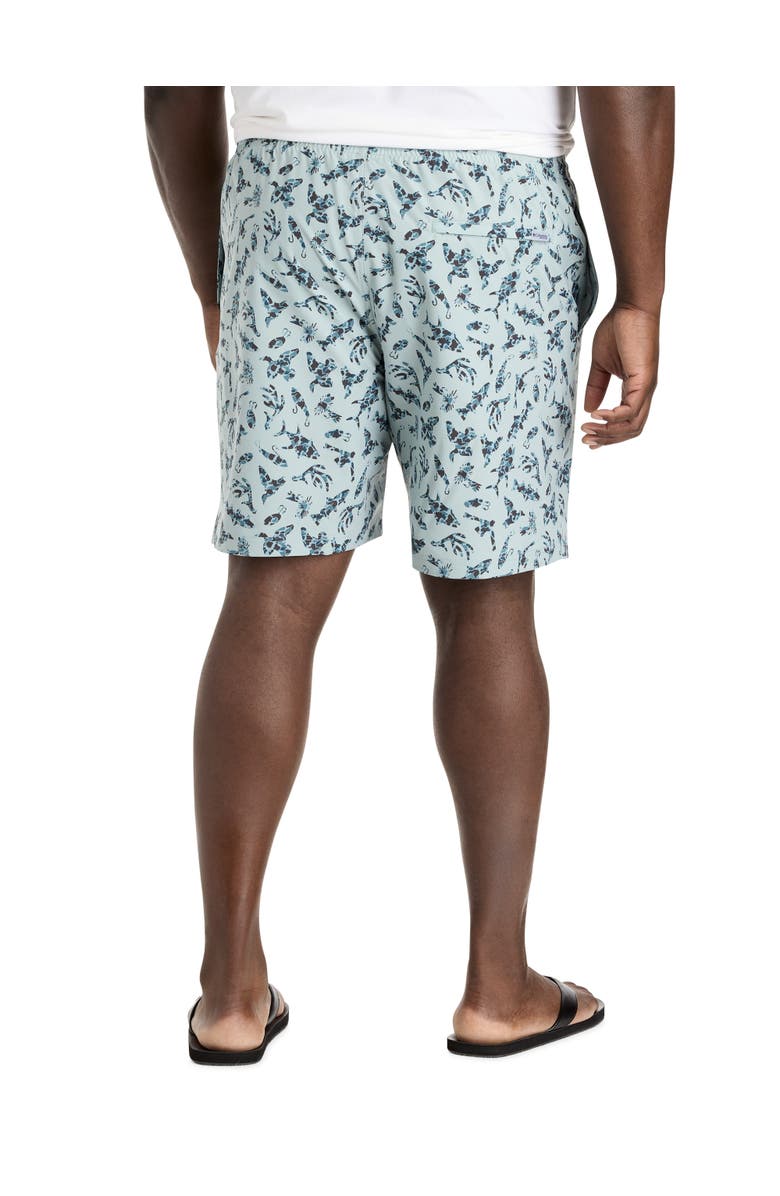 Columbia Big & Tall PFG Rambler PrintSwim Trunks, Alternate, color, Crushed Blue