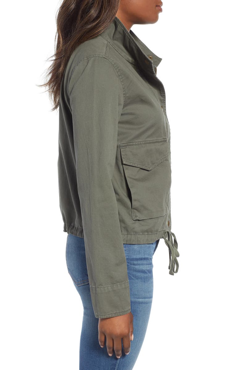Caslon<sup>®</sup> Front Pocket Utility Jacket, Alternate, color, 