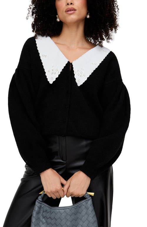 Lily And Lionel London Gaia Wide Leg Leather Trouser In Black