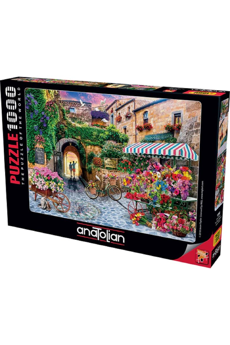 The Flower Market 1000 piece Jigsaw Puzzle for Adults, Main, color, Multicolor