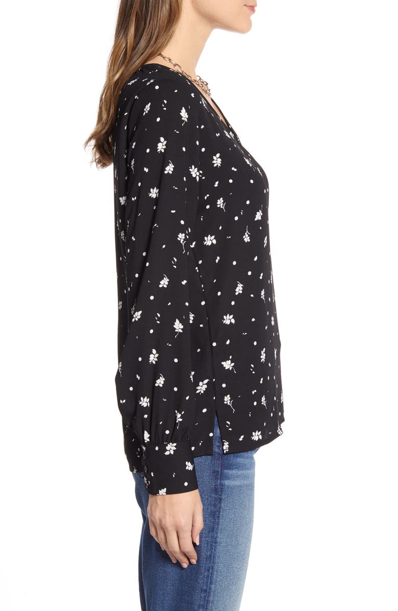 Halogen<sup>®</sup> V-Neck Blouse, Alternate, color, 