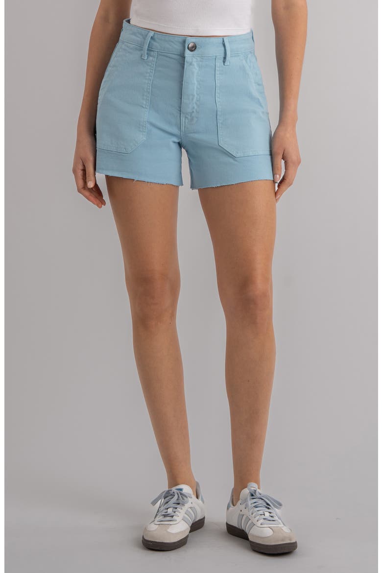 Jane High Waist Denim Shorts, Main, color, SKY