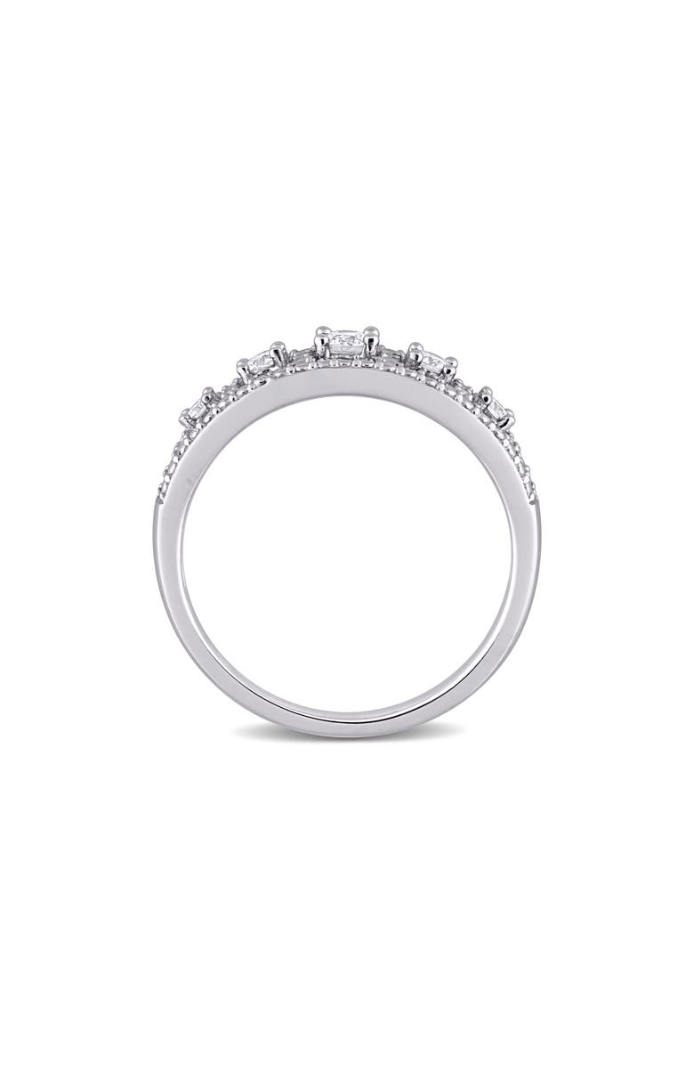 DELMAR Diamond Semi Eternity Ring - 0.24ct., Alternate, color, White Gold