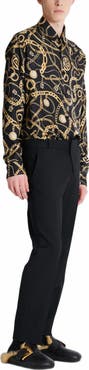 Balmain Straight-Leg Tailored Wool Trousers