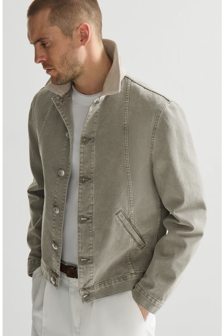 Garment-dyed outerwear jacket, Alternate, color, Military