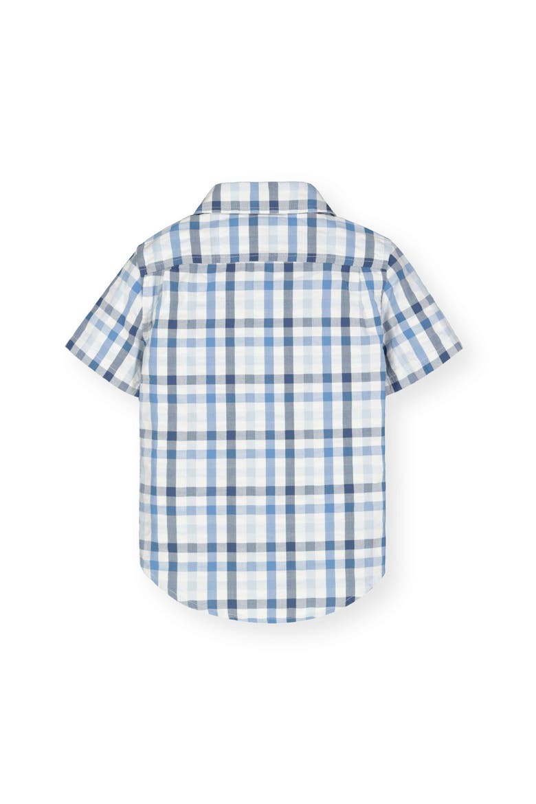 Short Sleeve Seersucker Button Down Shirt, Alternate, color, Tonal Blue Seersucker Check