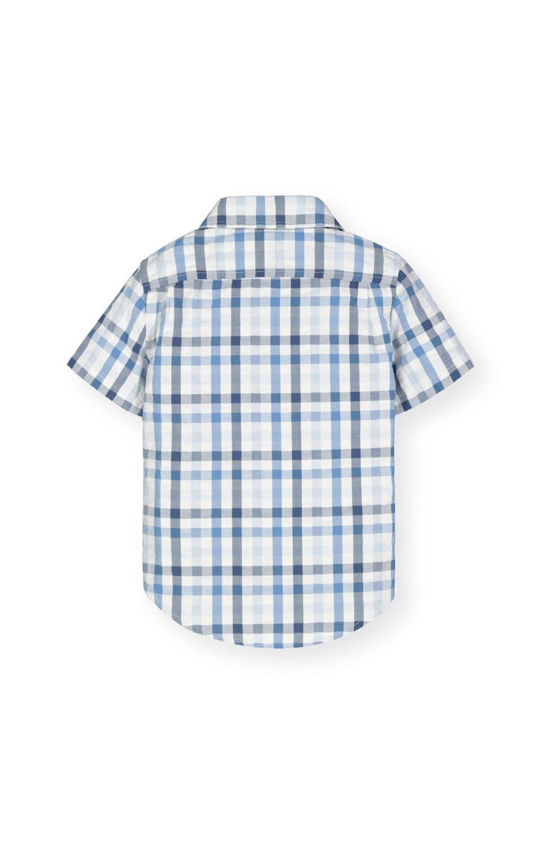 Hope & Henry Short Sleeve Seersucker Button Down Shirt, Alternate, color, Tonal Blue Seersucker Check