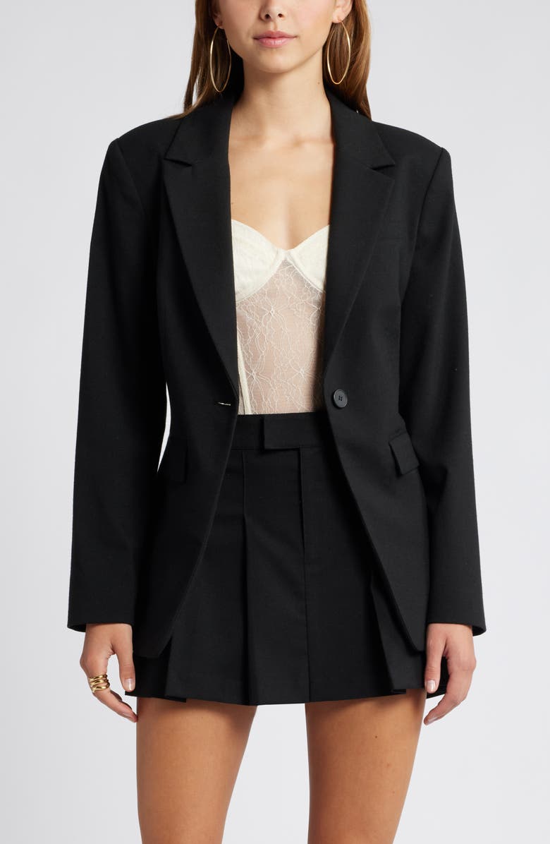 Open Edit Fitted Blazer, Main, color,